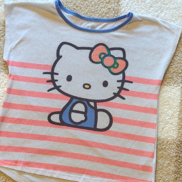 Hello Kitty Kids Pajama Set - Pink, Blue, White - Picture 3 of 11